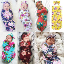 New Floral Swaddle Blanket Newborn Baby Infant Stroller Wrap Sleeping Bag 2024 - buy cheap