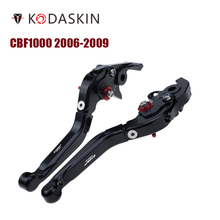 Kodaskin esquerda e direita folding extensíveis alavancas de embreagem do freio para honda cbf1000 2006-2009 2024 - compre barato