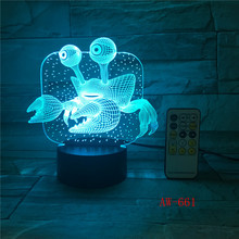 3D USB Children'S Bedside Sleep Led Decoration Creative Night Lights 7 Colors Visual Crab Table Lamp Lighting Fixtures AW-661 2024 - buy cheap