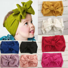 Baby Toddler Kids Girls Bow Hairband Turban Knot Cute Headband Headwear 2024 - buy cheap