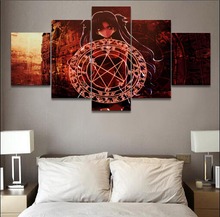 5 Panel Anime Fate Stay Night Rin Tohsaka Poster Modern Wall Art Home Decorative Picture High Quality Canvas Printed Painting 2024 - buy cheap