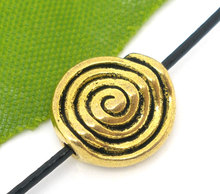 DoreenBeads 50 PCs golden tone Swirl Spacers Beads Findings 12x11mm (B04940) yiwu 2024 - buy cheap