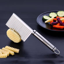 Нержавеющая сталь картофельного теста волны фигурный резак для резки домашний кухонный, для овощей чип лезвие Ножи 2024 - купить недорого