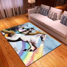Creative Cat/Horse Print Rugs And Carpets For Living Room Bedroom Large Size carpet Parlor Hallway Doormat Home Furnishing Decor 2024 - buy cheap