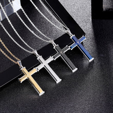 SUNNERLEES Stainless Steel Jesus Christ Cross Pendant Necklace Oval Link Chain Silver Color Gold Plated Men Women Gift SP127 2024 - buy cheap