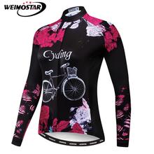 Weimostar Autumn Cycling Jersey Long Sleeve Women Spring Mountain Bike Clothing Maillot Ciclismo Quick Dry Bicycle Wear Clothes 2022 - buy cheap