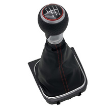 For VW Golf 5 MK5 R32 GTI 2004-2009 Gear Shift Knob Lever Stick 5 / 6 Speed Car Styling Manual Shifter Gaiter Boot Handle Cover  2024 - buy cheap