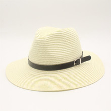 Summer Straw Hat for Women Big Wide Brim Ribbon Sun Hats Ladies Foldable Panama men Beach Hat 2024 - buy cheap