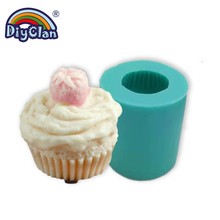 Cupcake Shape Silicone Mold For Candle Making Fondant Cake Polymer Clay Plaster Mold Cement Chocolate Resin Decoration Tools 2024 - buy cheap