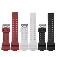 Ремешок силиконовый для часов CASIO, резиновый спортивный черный сменный Браслет для электронных наручных часов, аксессуары для часов 2024 - купить недорого
