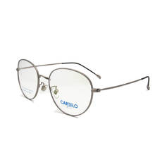 Ретро круглые оправы для очков мужские металлические оптические очки сверхлегкие винтажные очки с узором по рецепту 2024 - купить недорого