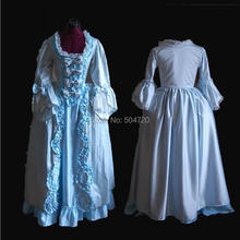 Tailored!Blue Vintage costumes 18th Duchess Retro medieval Renaissance Reenactment Theatre Civil war Victorian dress HL-381 2024 - buy cheap