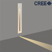 CREE-Lámparas LED de pared subterráneas para decoración de escaleras, luz empotrada en esquina, pasillo, escalera, envío gratis, 3W 2024 - compra barato