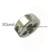 XQuest метрический винт HSSE, Круглый разделенный штамп M7 M7X1.25 M7X1, тонкая резьба, регулируемые штампы M7X0.75 M7X0.5 для нержавеющей стали 2024 - купить недорого