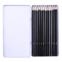 12PCS Profession Pencils Sketch Drawing Black Leads Wood-cased Pencils Soft Core Pencils For Artist Art Crayons Painting Drawing 2024 - buy cheap