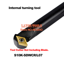 Soporte de herramientas de torneado de S10K-SDWCR07, 10mm, herramientas de torneado interno, tornillo, herramienta de torno de CNC, soporte para insertos DCMT0702 2024 - compra barato