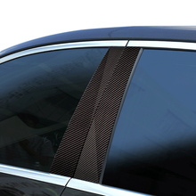 6pcs Car Carbon Fiber Window B-pillar Exterior Molding Decor Cover Trim For Mercedes Benz C Class W205 2014 2015 2016 2017 2018 2024 - buy cheap