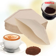 Filtro de papel para café, infusor de chá verde, filtro de café expresso, pacotes de filtro de chá de madeira original com 100 unidades 2024 - compre barato