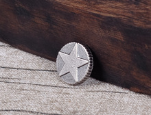 30pcs Engraved Star Leather Stud Tack Rivet spot stud for Bag Belt Hatband Leathercraft leather working 2024 - buy cheap