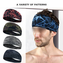 Спортивная повязка на голову для йоги, впитывающая повязка для волос для мужчин и женщин, аксессуары для велоспорта, спортивные повязки для волос 2024 - купить недорого
