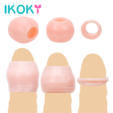 IKOKY Male Chastity Device Delay Ejaculation 3Pcs/set Cock Rings Sex Toys For Men Penis Rings Erotic Foreskin Correction 2024 - buy cheap