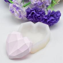 3D Love Heart Shaped Wedding Cake Silicone Mold DIY Fondant Chocolate Dry Mold High Mirror Resin Jewelry Mold Cake Decoration 2024 - buy cheap