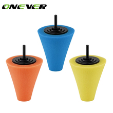 Onever 1 Pcs Burnishing Foam Sponge Polishing Cone Shaped Buffing Pads for Car Wheel Hub Tool Car Cleaning Car Beauty Tools 2024 - buy cheap