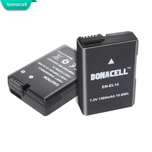 Bonacell-baterías recargables para Nikon EN-EL14, pilas de 1500mAh, D3100, D3200, D3300, D5100, D5200, D5300, P7000, P7100, P7700, P7800, L50, 2 uds. 2024 - compra barato