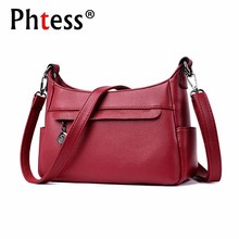 2019 Women Leather Handbag Female Messenger Bag Crossbody Bags For Women Sac A Main Ladies Solid Vintage Small Flap Bag For Girl 2024 - buy cheap