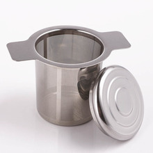 Filtros de café tampa de aço inoxidável filtro de chá reutilizável chá infusor chá acessórios malha fina 2024 - compre barato