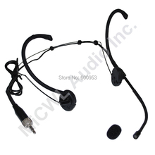 Beltpacote de fone de ouvido profissional dobrável, headset sem fio com microfone para shure sennheiser akg audio, technica mipro, preto 2024 - compre barato