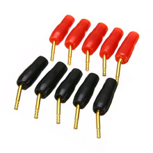 Conector de cabo banana banhado a ouro, 5 tamanhos 2mm conexão de parafuso para áudio musical hifi 2024 - compre barato