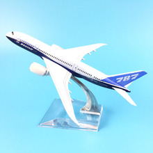 Modelo de avión de Metal fundido a presión, 16cm, 1:400, Boeing 787, modelo de avión juguete, regalo 2024 - compra barato