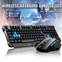 2.4G Wireless Gaming Keyboard Mouse Combos / Auto Sleep / Anti-ghosting / Adjustable DPI / 10m USB Receiver Adapter 2024 - buy cheap