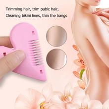 Mini Hair Trimmer Love Heart Shape Hair Cutting Comb Body Bikini Hair Removal Pubic Hair Brushes with Blades Trimming Tools 2024 - buy cheap