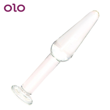 OLO Glass Anal Plug Butt Plug Dildo Crystal Prostate Massager Sex Toys for Men Women Masturbation Anal Sex Toys 2024 - buy cheap