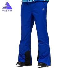 Мужские лыжные брюки VECTOR, профессиональные ветрозащитные водонепроницаемые брюки для катания на лыжах и сноуборде, зимние брюки HXF70016 2024 - купить недорого