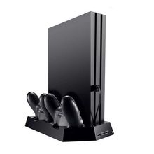 Ostent ventilador com carregador para dois controles, cooler vertical usb para sony ps4/slim/pro 2024 - compre barato