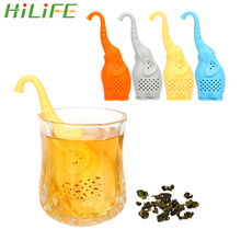 Hilife infusor de chá com filtro de silicone, utensílios fofos de elefante, difusor de chá 2024 - compre barato