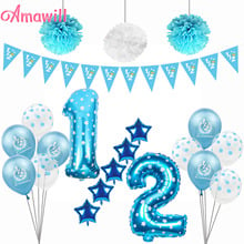 Amawill My 1/2 Birthday Banner Half Birthday Decorations 6 Months Old Boys & Girls Birthay Party Baby Shower Decor 7D 2024 - buy cheap