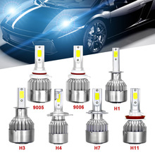 1Pcs Original C6 Car Led Headlight Bulbs H7 H4 LED H11 H1 H3 9005 HB3 9006 HB4 3000LM Headlamp 6000K Super White Spot Fog Lights 2024 - buy cheap