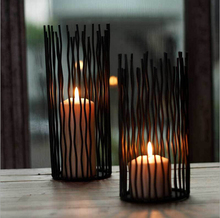 Suporte de velas para mesa, suporte de velas dourado de ferro forjado estilo boêmio preto com castiçal para decoração de casamento marrocos 2024 - compre barato