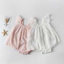 Soft chiffon tulle baby dress summer cozy sleeveless newborn girls onesies toddler costumes infant jumpsuit overalls 2024 - buy cheap