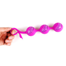 Silicone 3 Beads Kegel Ball Vagina Exercise Shrink Yin Vaginal Trainer Love Ben Wa Pussy Muscle Training Sex Products For woman 2024 - buy cheap