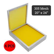 Doersupp 6 шт./компл. 350T сетка желтая алюминиевая шелковая трафаретная печать пресс рамка экранов размер 50x60cm 2024 - купить недорого
