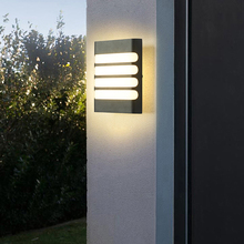 Lámpara LED de pared para exteriores, iluminación de 18W, IP55, 85-265V, resistente al agua, moderna, cuadrada, para jardín, pasillo, balcón 2024 - compra barato