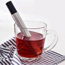 Hot Stainless Steel Tea Infuser Strainer Stick Pipe Design Mesh Tea Filter Loose Leaf Strainers FBE3 2024 - buy cheap