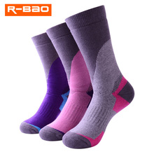 Calcetines térmicos de esquí para niños y niñas, medias de algodón para deportes al aire libre, snowboard, esquí, R-BAO 2024 - compra barato