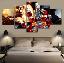 5 Panels Anime Katekyo Hitman Reborn Modular Picture Wall Art Draw Home Decorative Living Room Modern Canvas Print Painting 2024 - buy cheap