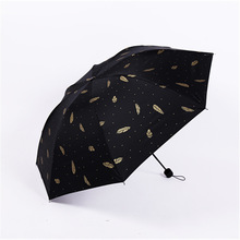 Мужской зонтик от дождя и солнца, женские и мужские большие ветрозащитные зонты, непромокаемый зонт для мужчин с черным покрытием, 8 bone, неавтоматический зонт 2024 - купить недорого